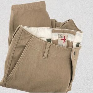 Relwen Chino Pants Men 32 Camel Workwear Moleskin Military Inspired Huckberry